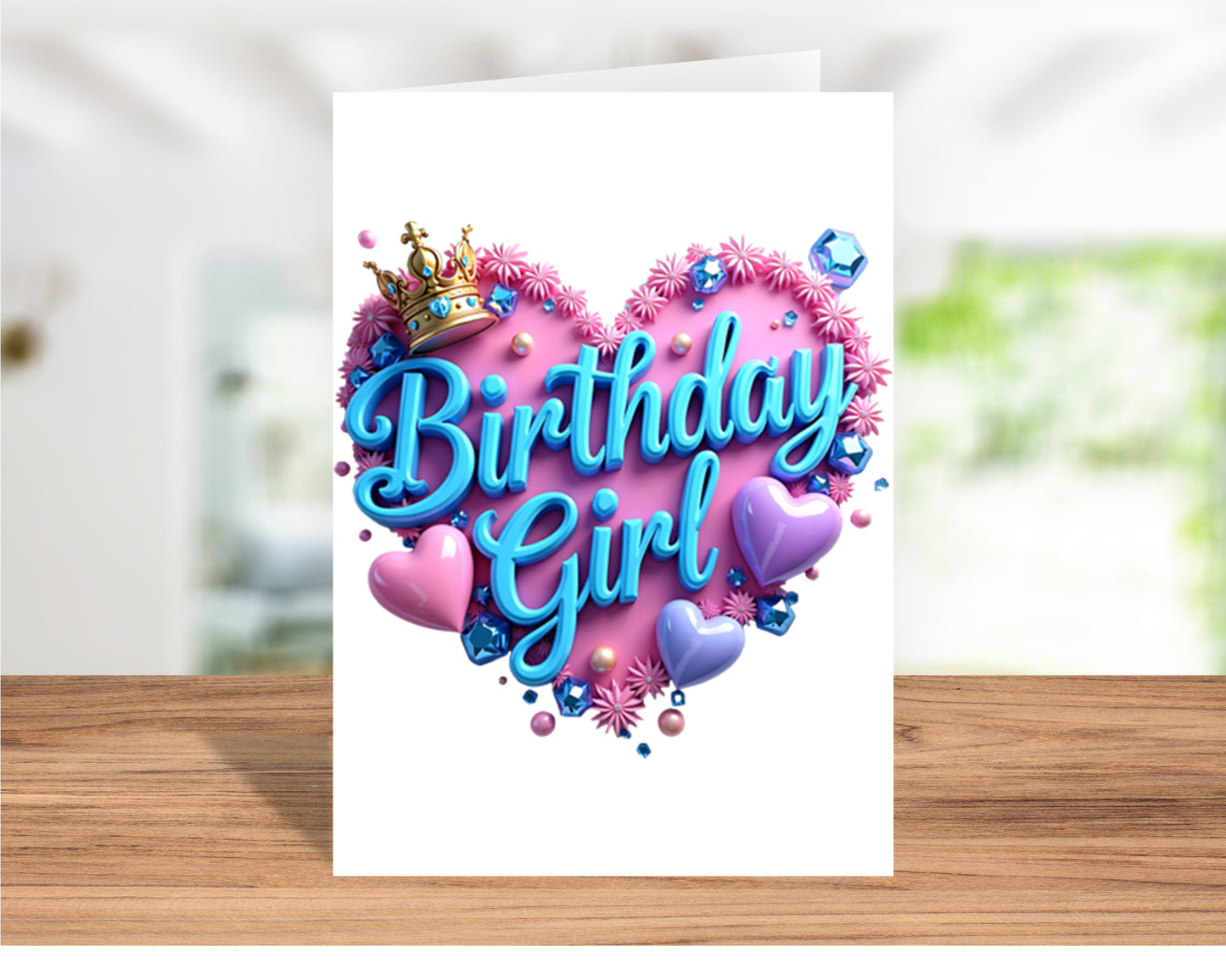 Vibrant "Birthday Girl" Card