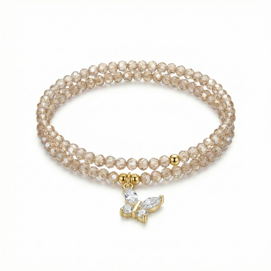 LOR - D2 / Double Strand Crystal Bracelet (2mm)