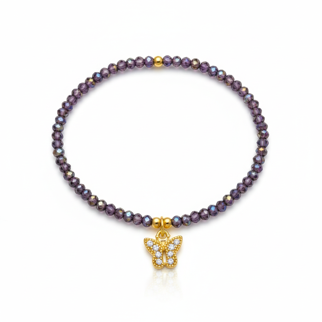 LOR - D2 / Single Strand Crystal Bracelet (2mm)