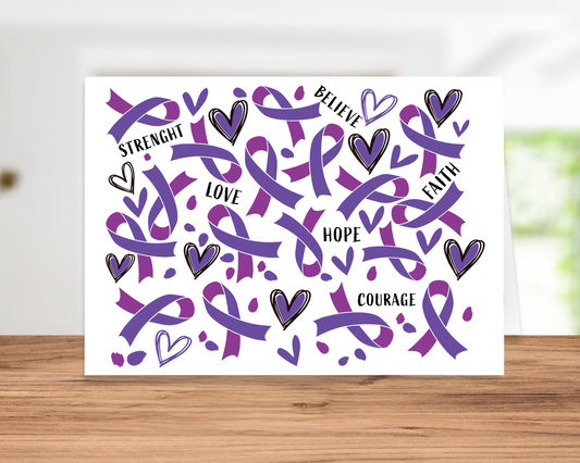 Ovarian Cancer Greeting Card