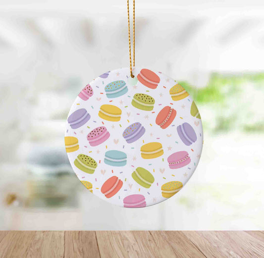 Sweet and Festive Macaron Ornament