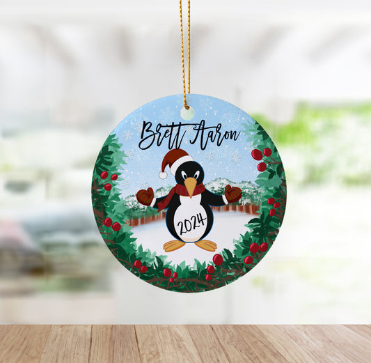 Baby's First Christmas Penguin Ornament