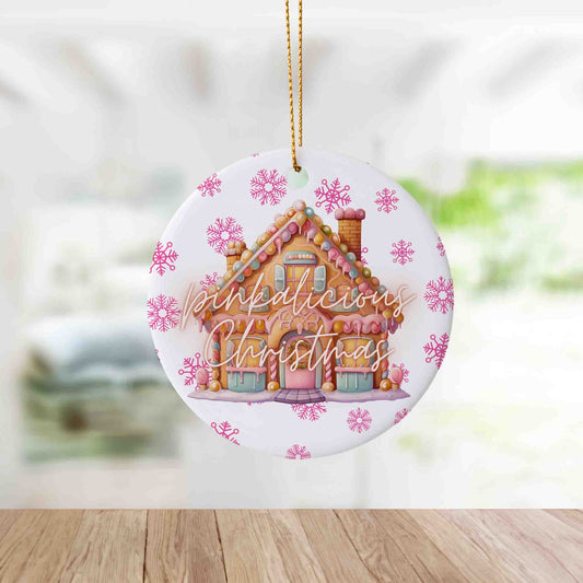 Pinkalicious Gingerbread House Ornament