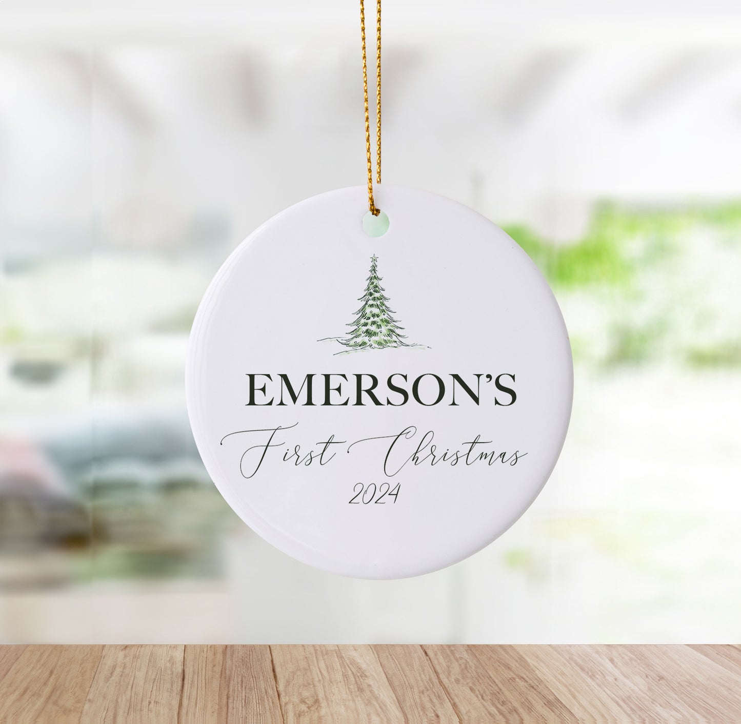 Personalized First Christmas Christmas Ornament O177