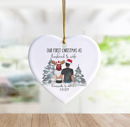 Couples "First Christmas" Ornament O179