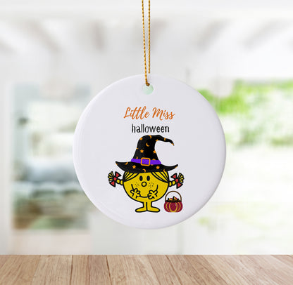 Adorable "Little Miss Hallloween" Ornament