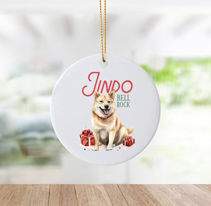 Unique "Jindo Bell Rock" Ornament