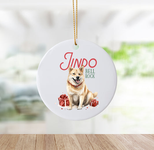 Unique "Jindo Bell Rock" Ornament