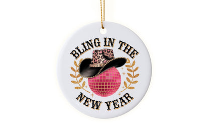 Fun "Bling In The New Year" Ornament