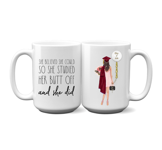 Girl Graduation Mug - Personalized S1034