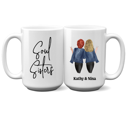 Soul Sisters - Personalized Coffee Mug