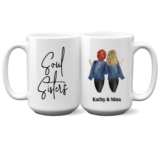 Soul Sisters - Personalized Coffee Mug