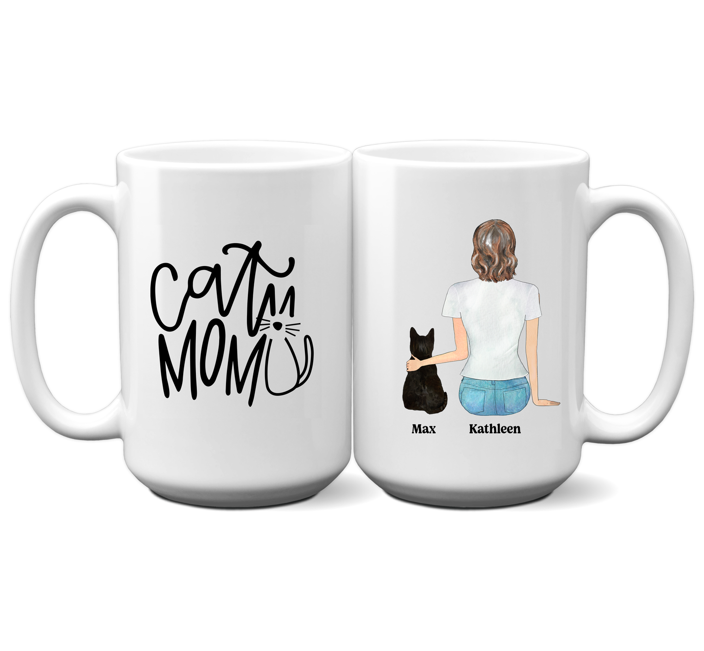 Cat Mom - Personalize Mug