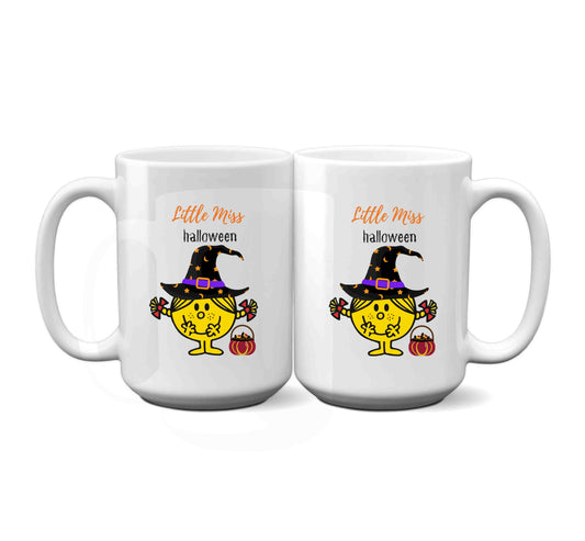 Cute "Little Miss Halloween" Witch Mug