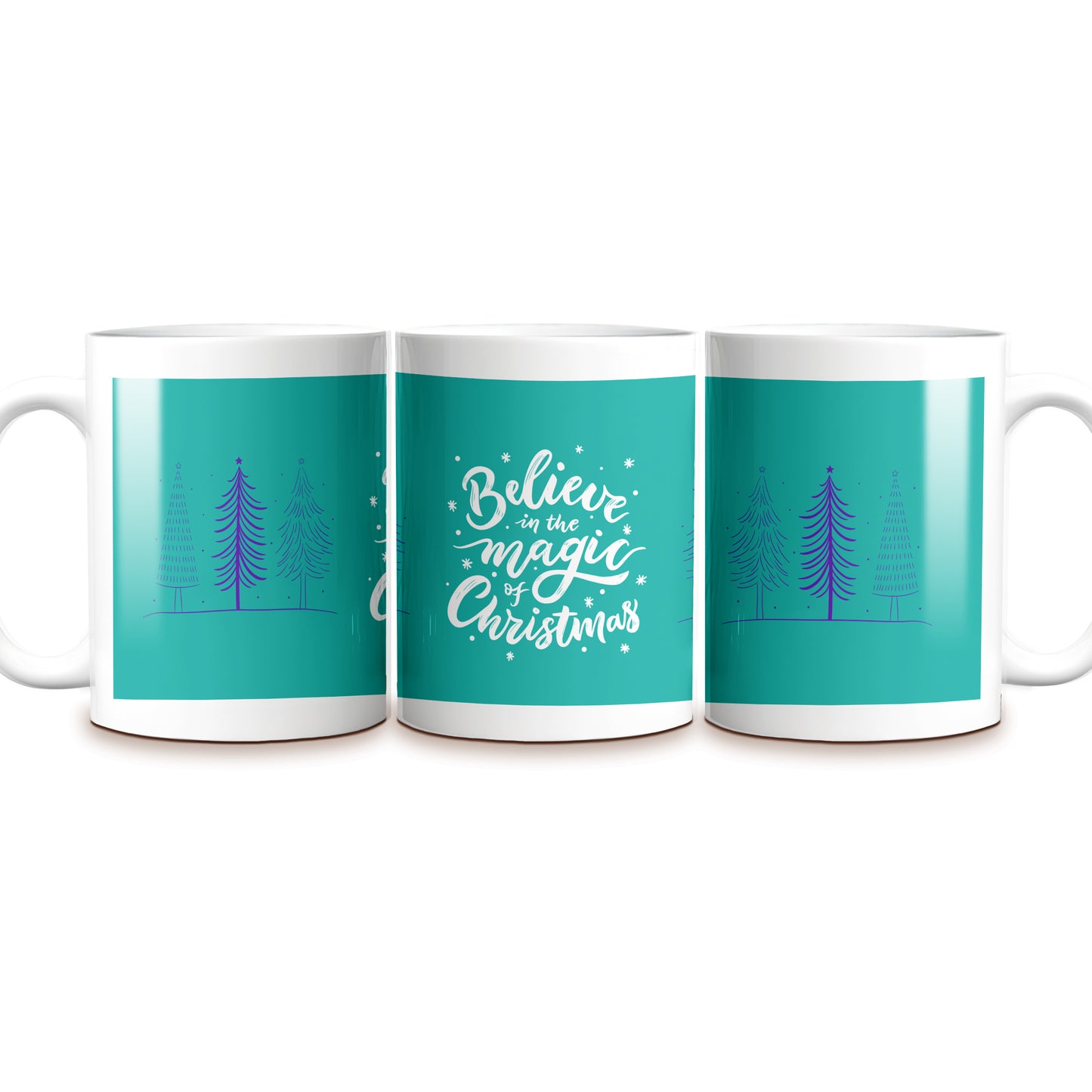 Beautiful "Believe in the Magic of Christmas" Mug