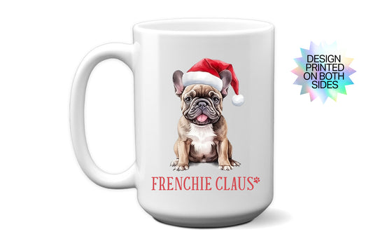 Festive "Frenchie Claus" Mug