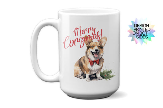 Festive "Merry Corgmas" Mug