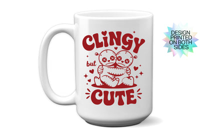 Fun "Clingy but Cute" Voodoo Doll Valentine’s Day Mug