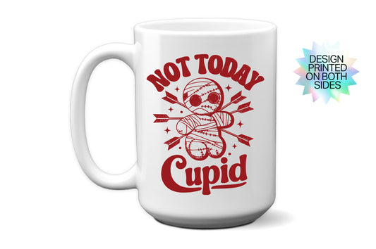 Fun "Not Today, Cupid" - Voodoo Doll Valentine’s Day Mug