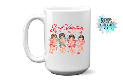 Cute "Sweet Valentines" Cupids Mug