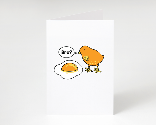 Funny "Bro?" Easter Card