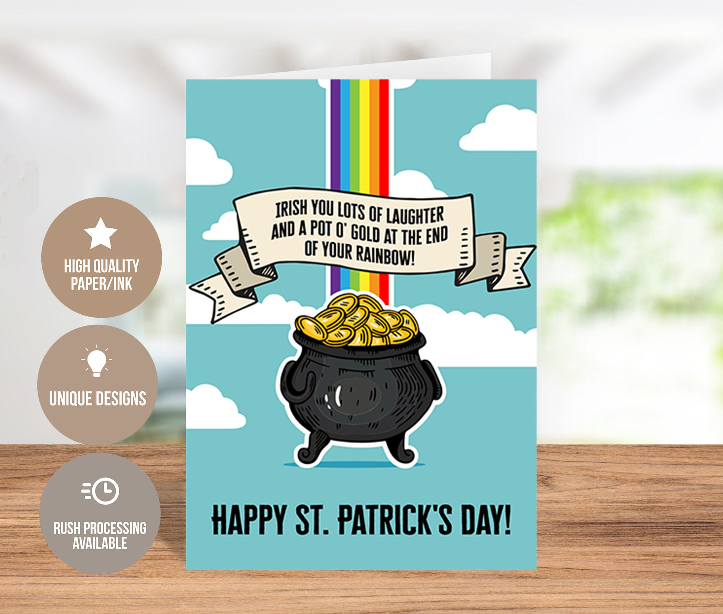 Irish Wishes St. Patrick's Day Greeting Card