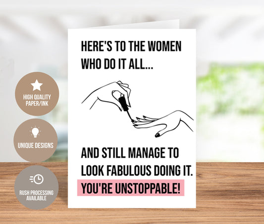 Your Unstoppable Empowering Women Card
