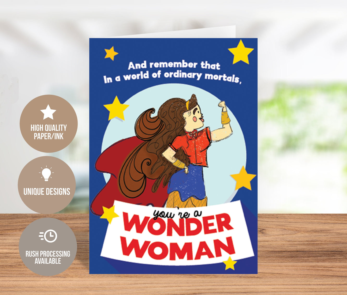 You're a Wonder Woman! Empowerment Greeting Card