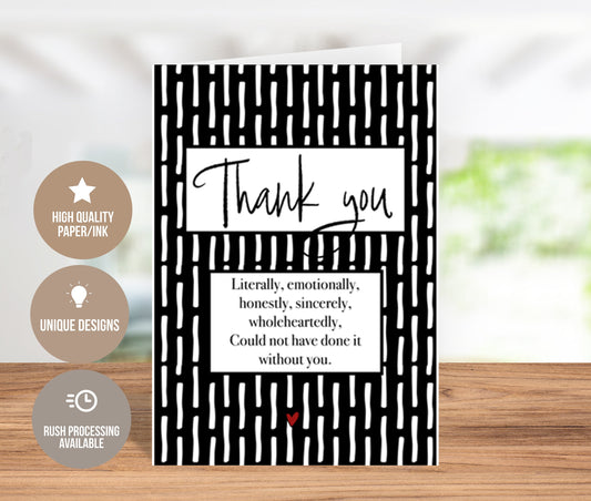 Expressing Every Bit Of Appreciation Card