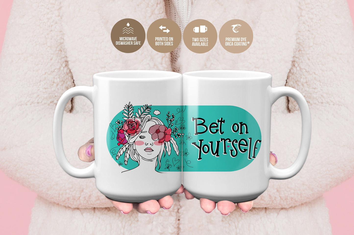 Bet On Yourself' Inspirational Mug