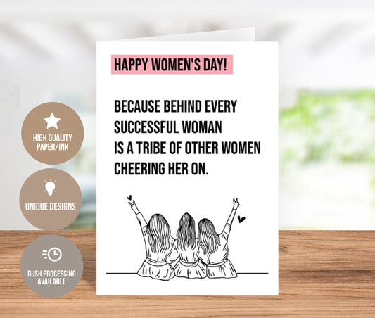 Happy Women's Day Tribute Greeting Card