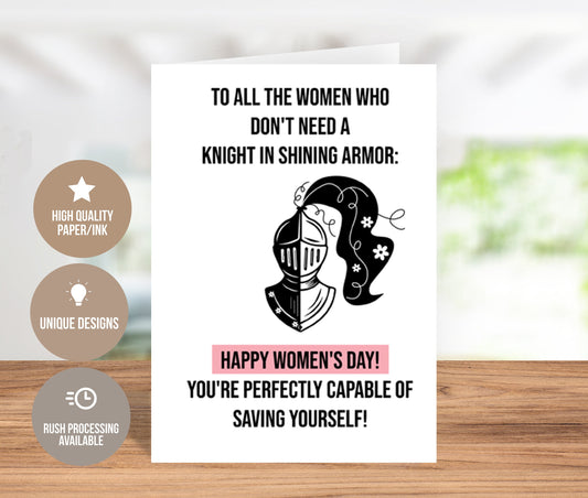 Celebrating Strength and Independence Women's Day Card