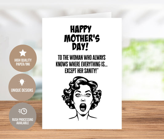 Playful Mother's Day Card