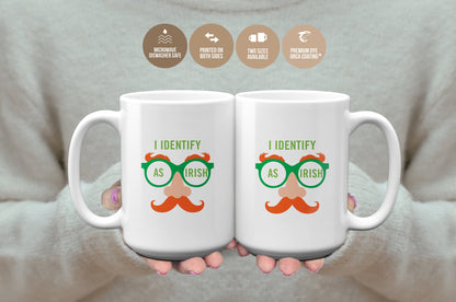 I Identify As Irish Funny Mug