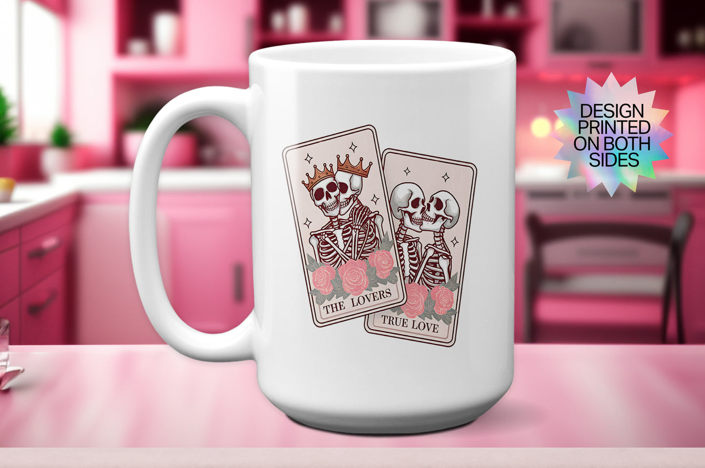 Fun "The Lovers & True Love Tarot" Cards Valentine’s Day Mug