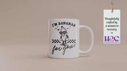 Fun "I’m Bananas for You" Valentine’s Day Mug