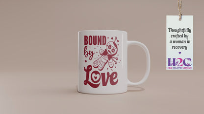 Funny "Bound by Love" Voodoo Doll Valentine’s Day Mug