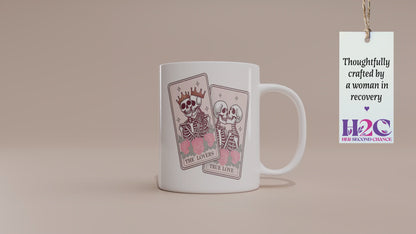 Fun "The Lovers & True Love Tarot" Cards Valentine’s Day Mug