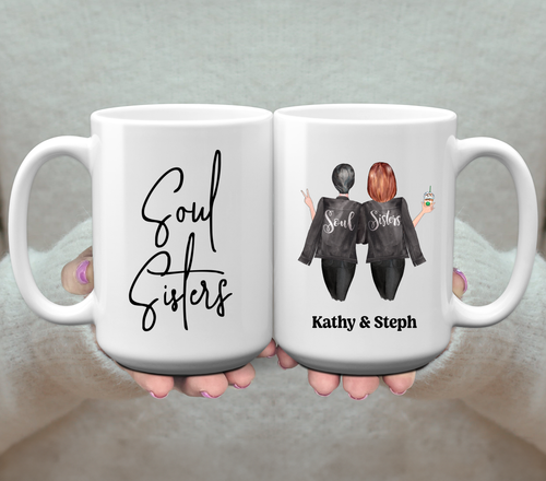S1274 Soul Sisters - Personalized Coffee Mug