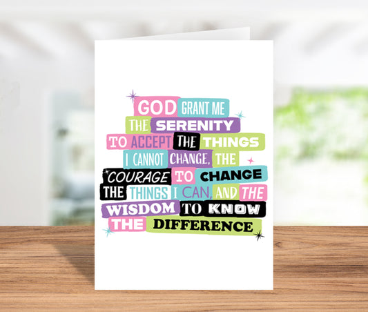 Serenity Prayer Greeting Card