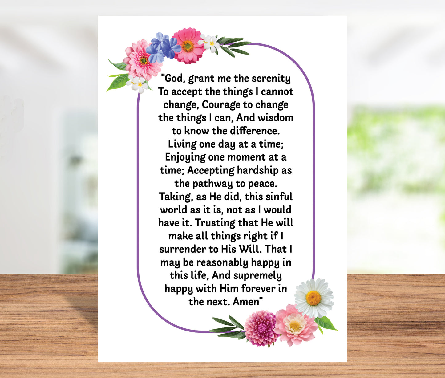 Serenity Full Prayer Greeting Card