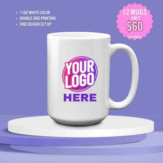 Personalized Corporate Mugs – 12 for $60 Special