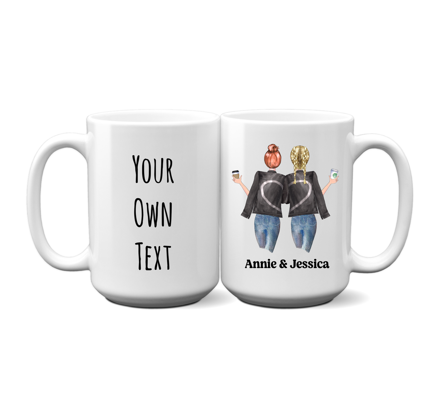 Custom Text - Best Friends Coffe Mug Personalized S493