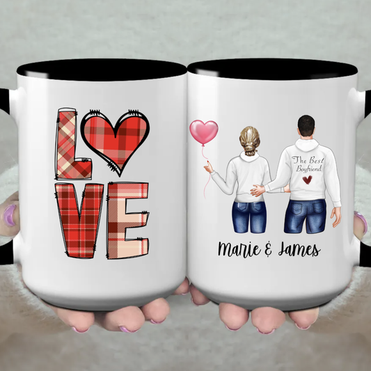 Valentine's Couple Mug Personalized